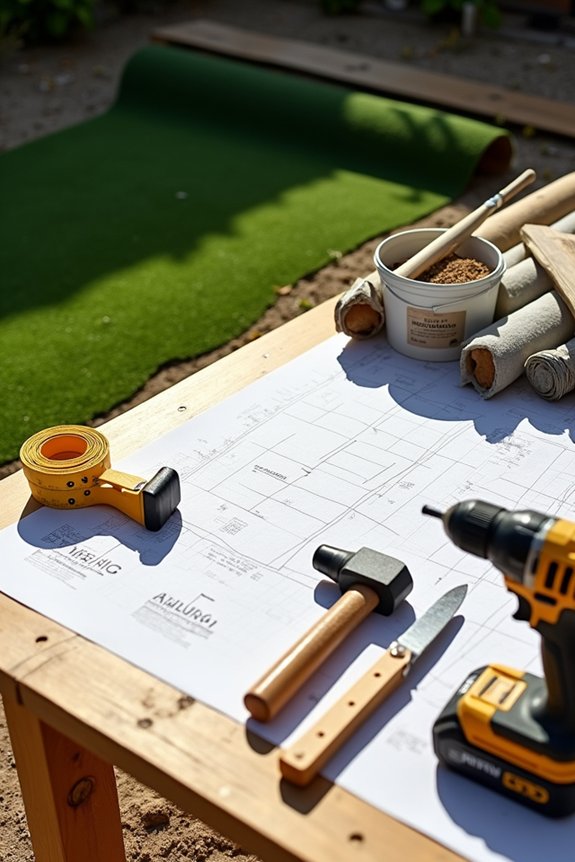 10 Steps to Install a DIY Backyard Putting Green 1 backyard putting green toolkit