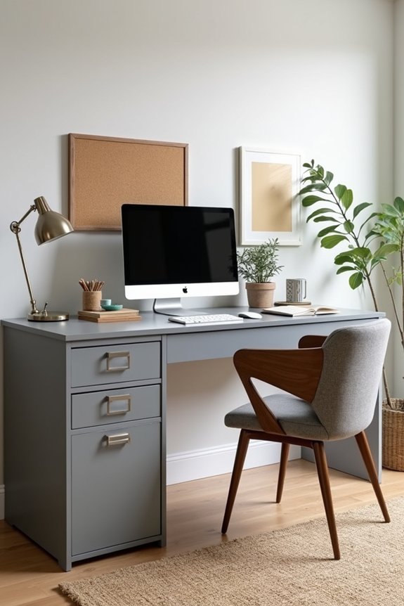 budget friendly cohesive home office styling with breckington realyn kanwyn