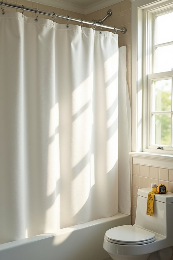custom shower curtain sizing guidance