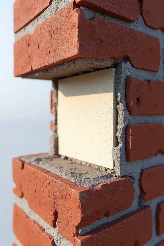 How Thick Should Brick Walls Be 3 double skin wall with insulation