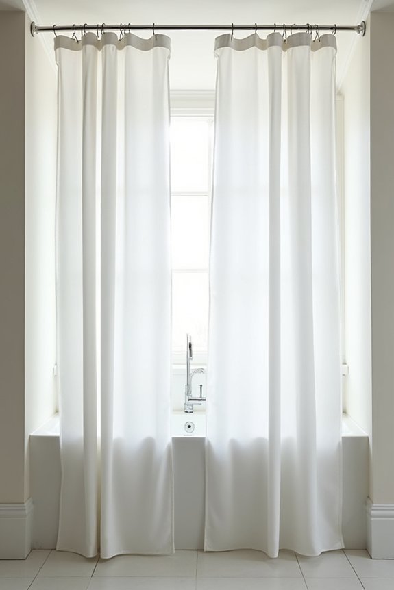 extra tall shower curtain measurements
