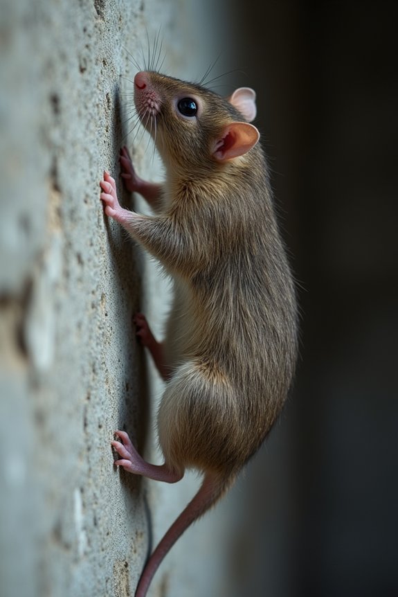 Do Rats Climb Walls and How Do They Do It? 1 five toed claws textured pads counterbalancing tail