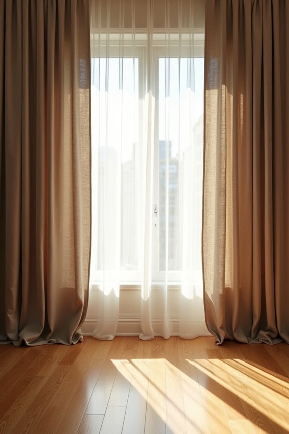floor length curtains precise hemming elongating silhouette