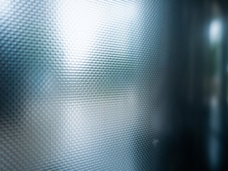 frosted film enhances privacy