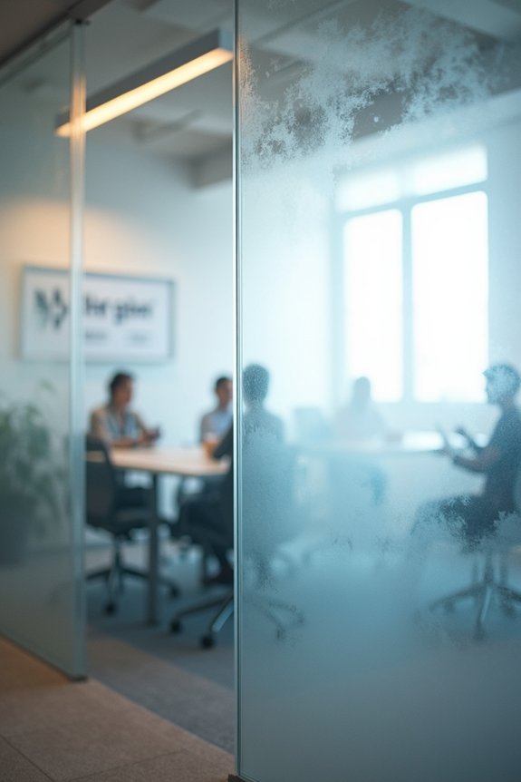 frosted film light privacy limitations