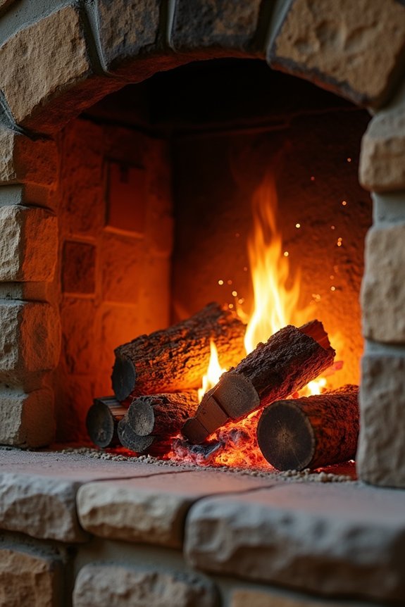 fully open damper for safe burn