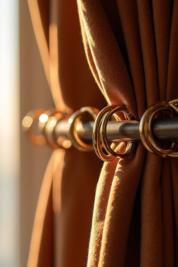 heavy fabrics need more rings