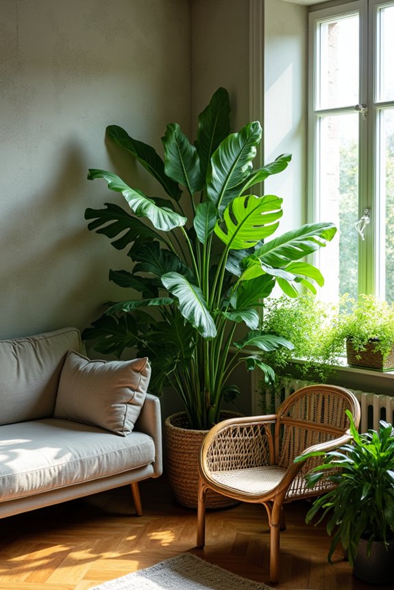 layered greenery for depth and height