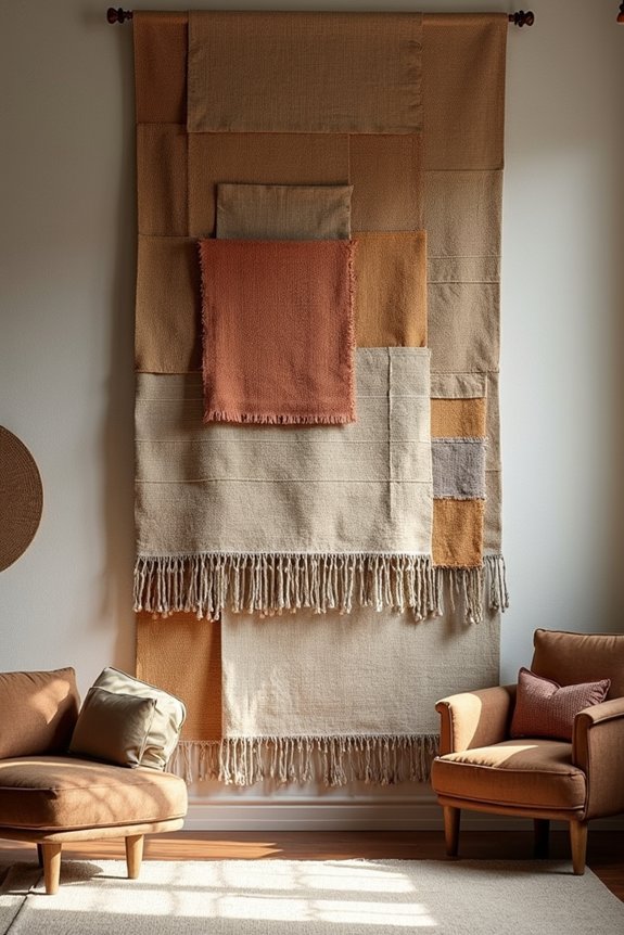 layered woven textiles create depth