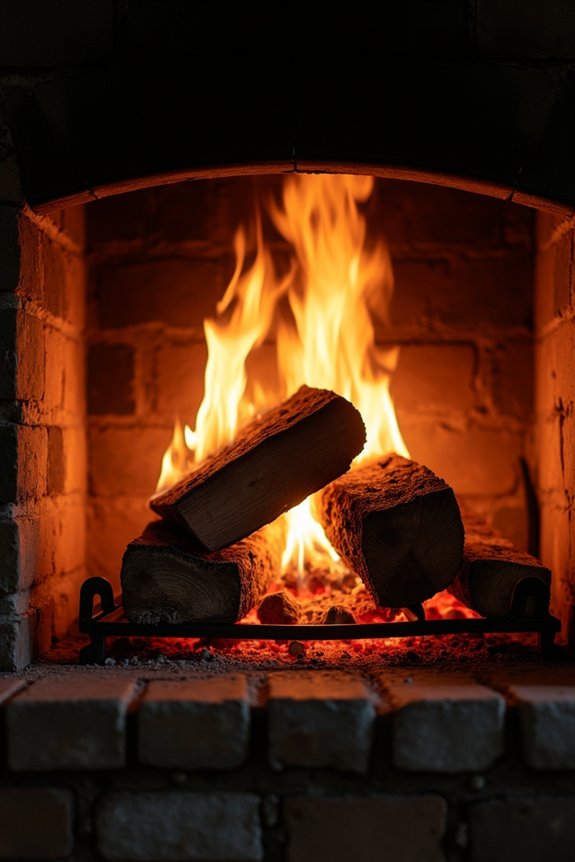 low heat creosote from inefficient burning