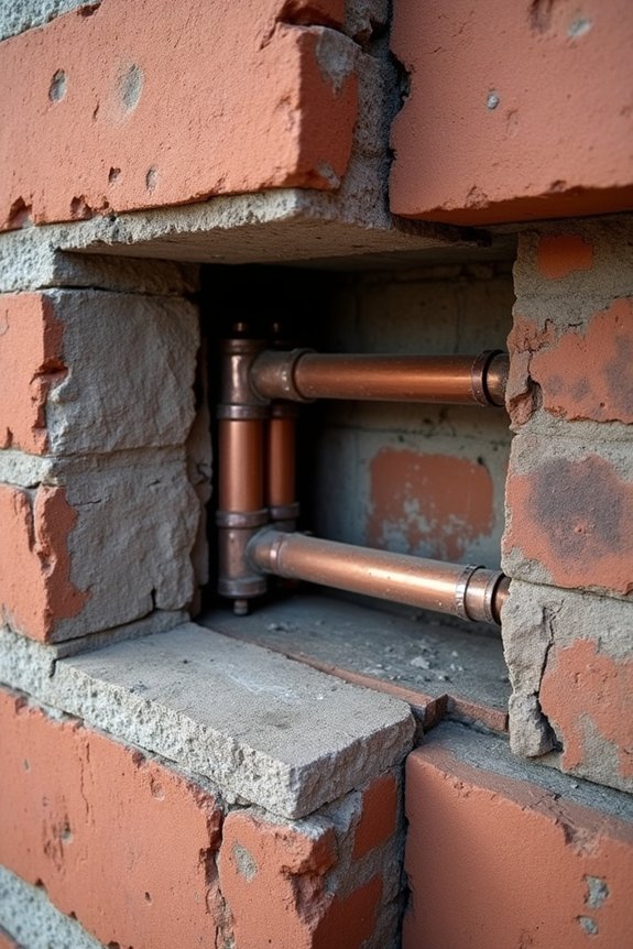 How Thick Should Brick Walls Be 6 minimum wall thickness for services and structure