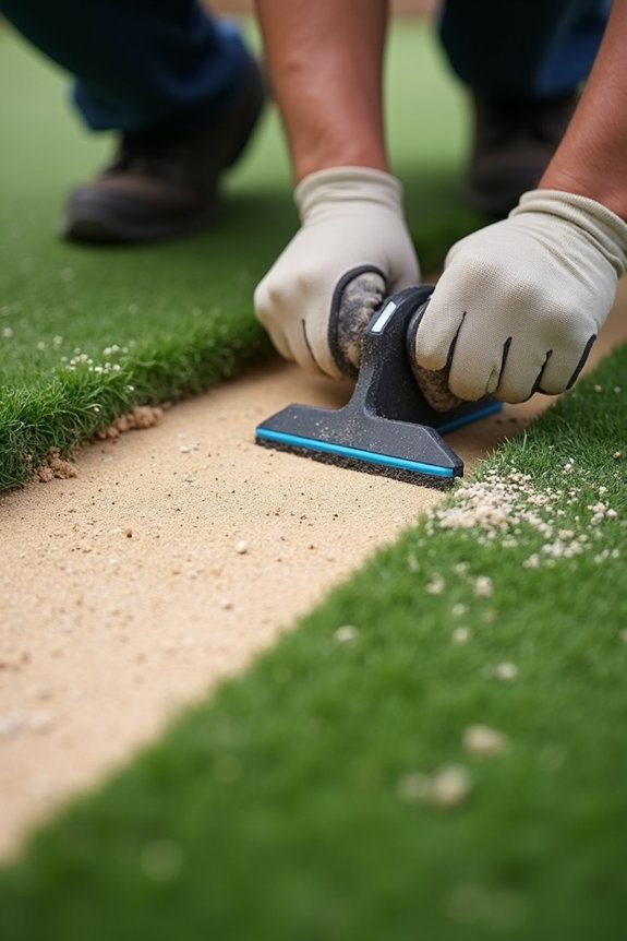 10 Steps to Install a DIY Backyard Putting Green 7 sand layer tamp for firmness