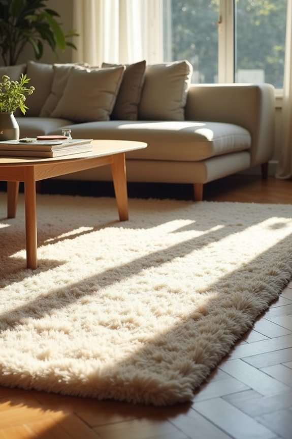 How Big Should Your Living Room Rug Be? 4 sofa legs on or off rug