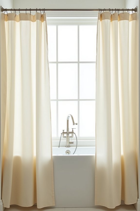 standard vs extra wide shower curtains