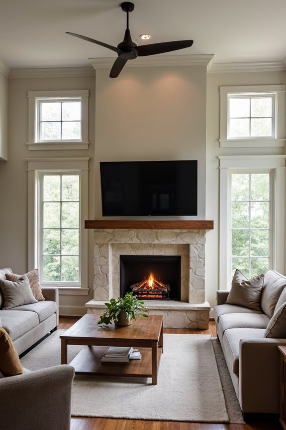wood or gas fireplace placement considerations